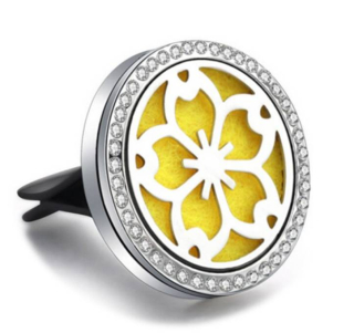 Aroma difuzér do auta s kamínky Květina